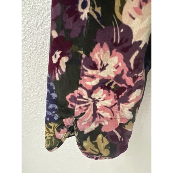 Live A Little Floral Corduroy Blazer - Size XL - Picture 4 of 6